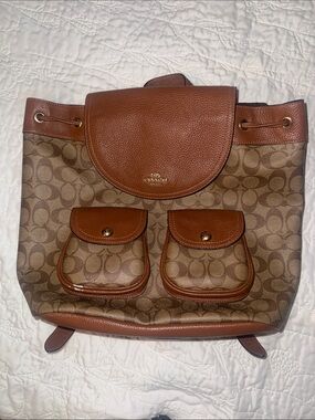 Large Pennie  Coach backpack in signature canvas